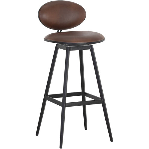 Ember 39 inch Bravo Cognac Swivel Barstool, Swivel